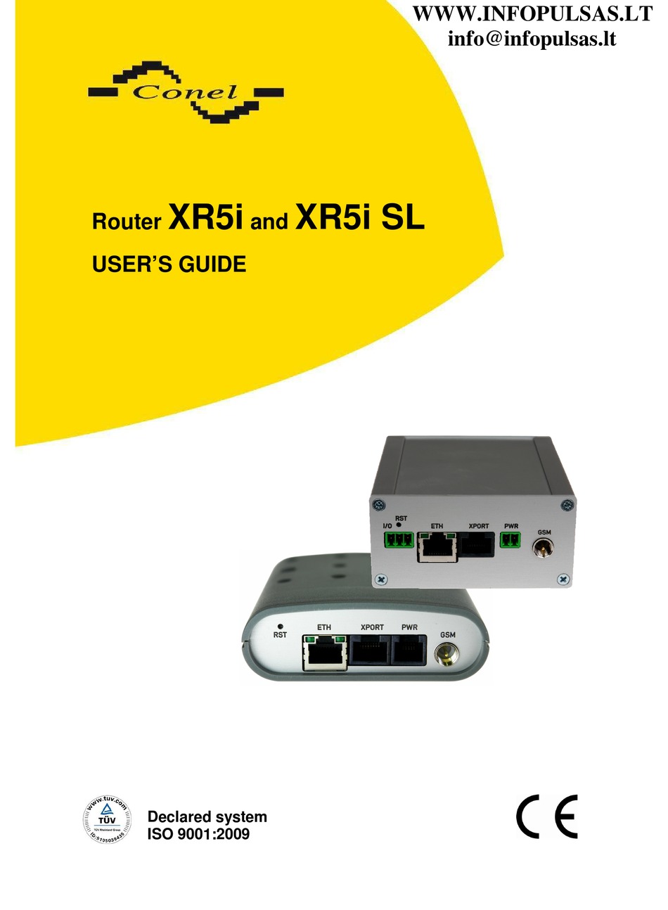 CONEL XR5I USER MANUAL Pdf Download ManualsLib