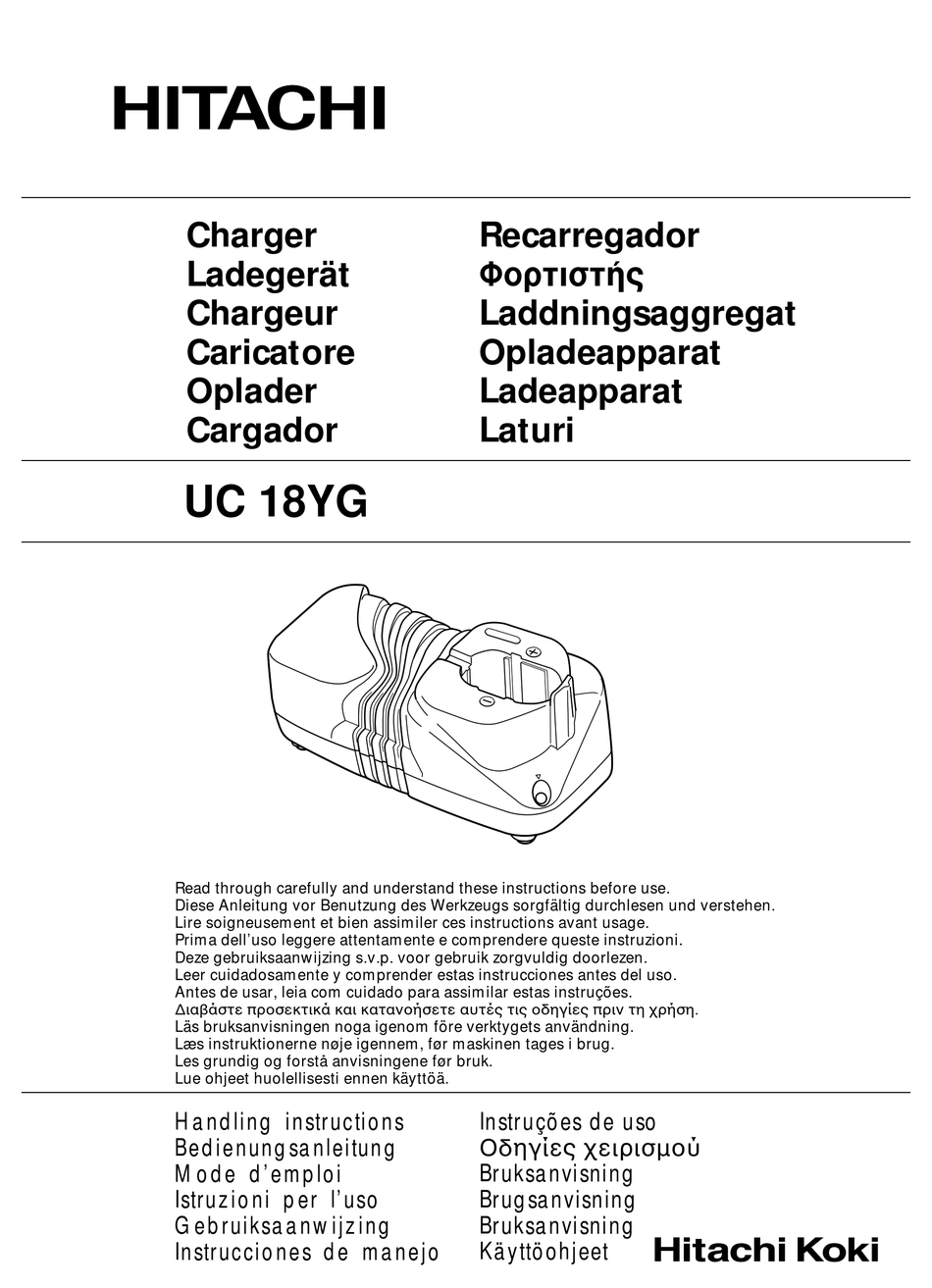 HITACHI UC 18YG HANDLING INSTRUCTIONS MANUAL Pdf Download | ManualsLib