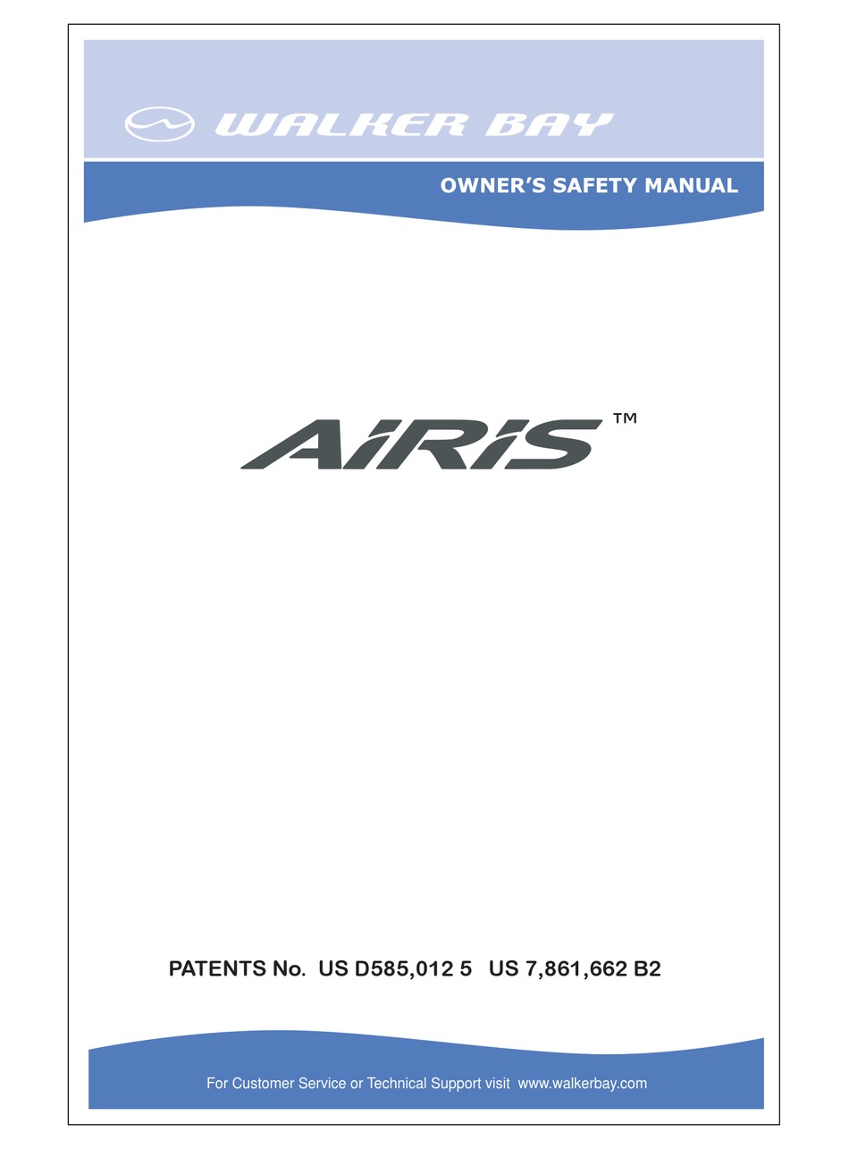 WALKER BAY AIRIS OWNERS & SAFETY MANUAL Pdf Download ManualsLib