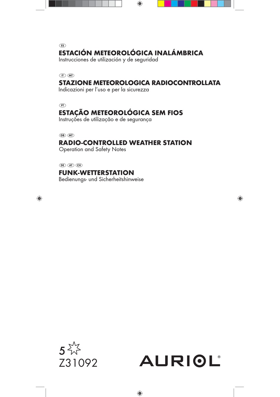Auriol 4-LD5210 Manuals