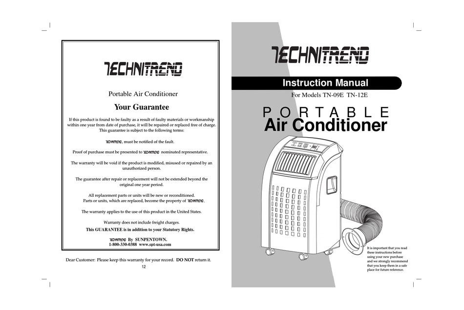 Technitrend portable air deals conditioner