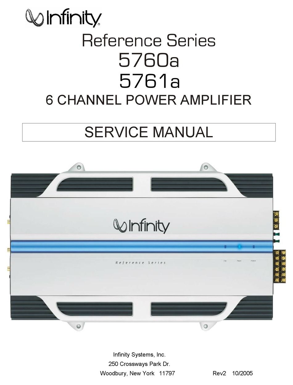 INFINITY 5760A SERVICE MANUAL Pdf Download | ManualsLib