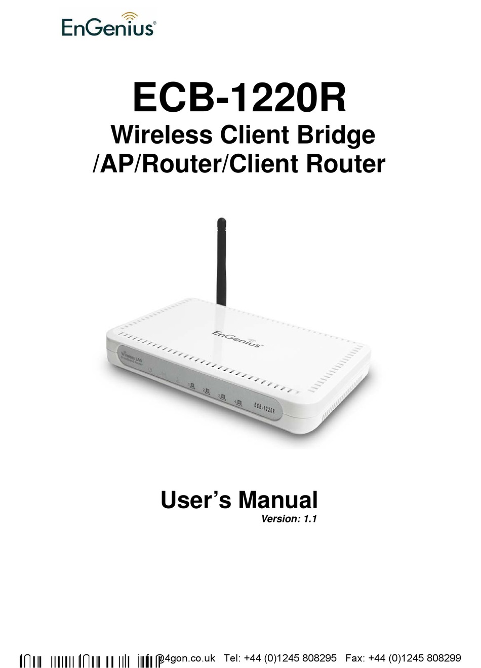 ENGENIUS ECB-1220R USER MANUAL Pdf Download | ManualsLib