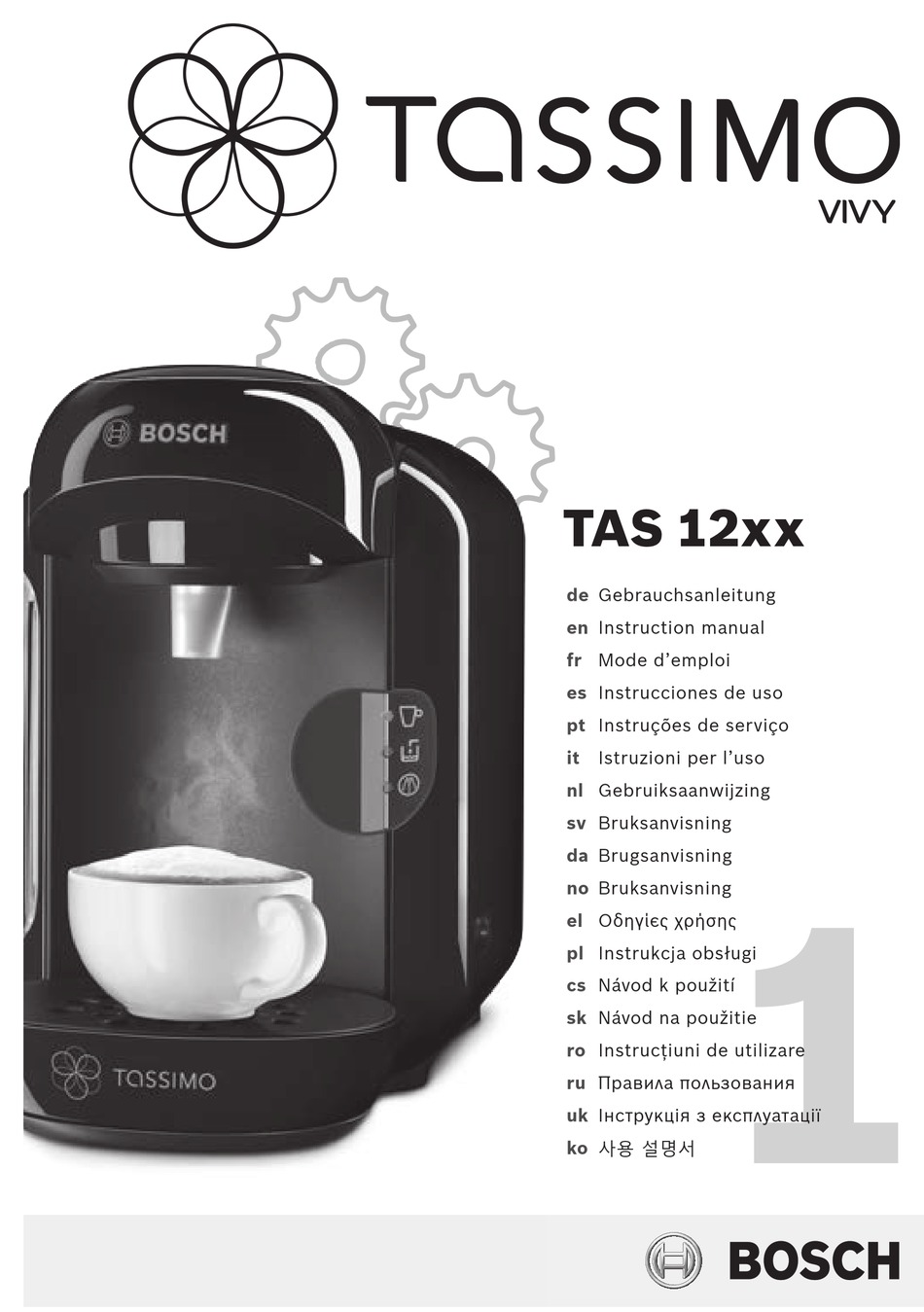 TASSIMO TAS 12XX INSTRUCTION MANUAL Pdf Download ManualsLib