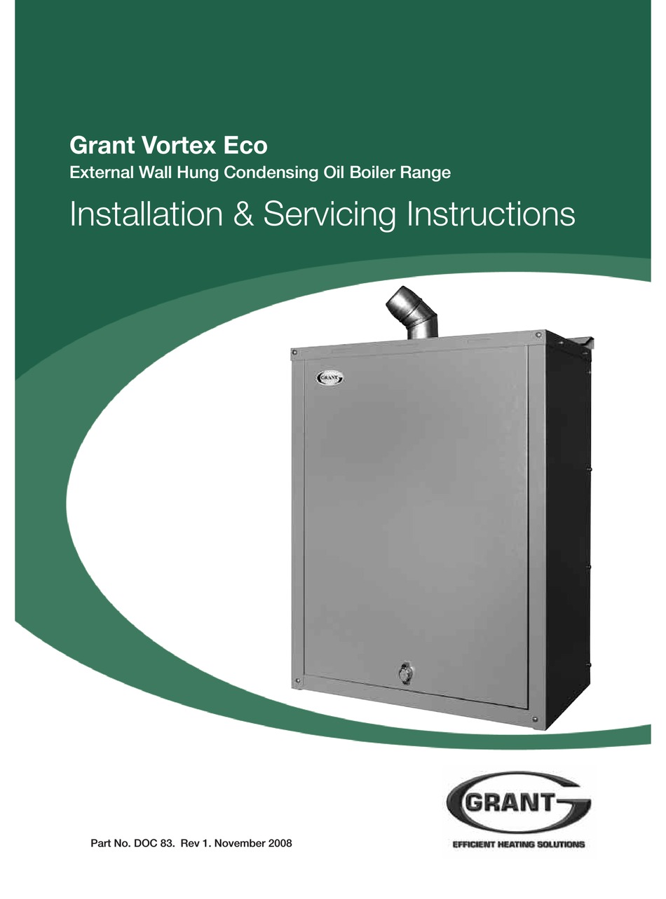 GRANT VORTEX ECO INSTALLATION & SERVICING INSTRUCTIONS MANUAL Pdf Download ManualsLib
