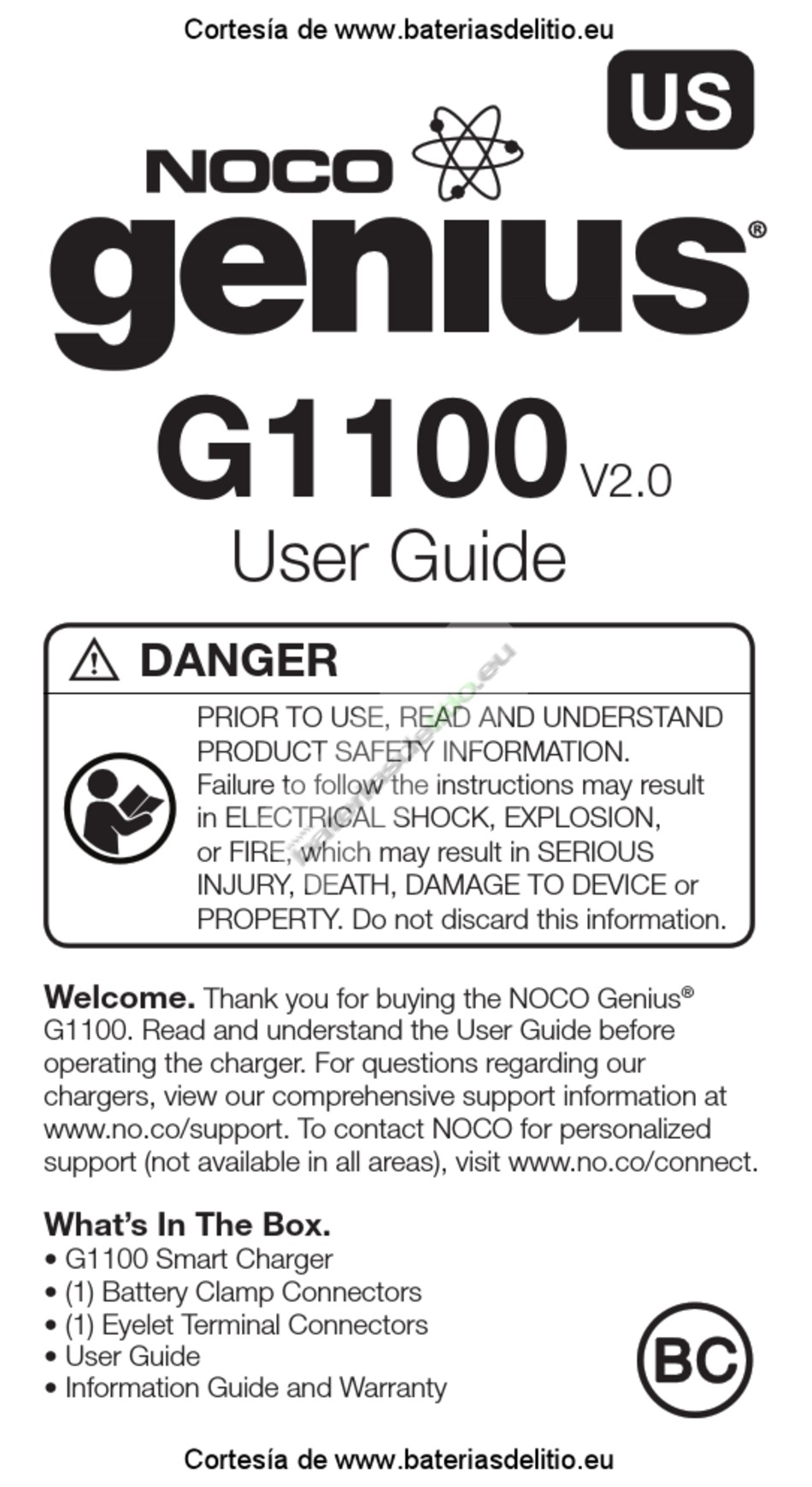 noco gb70 user manual