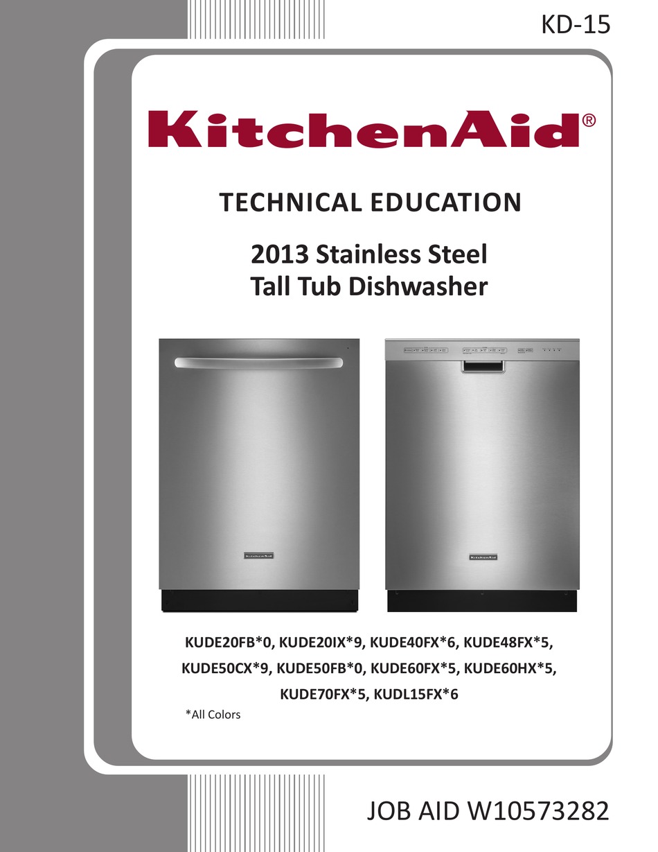 KITCHENAID KUDE20FB*0 TECHNICAL EDUCATION Pdf Download | ManualsLib