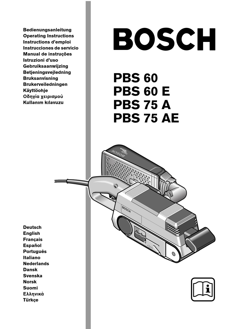 Bosch Pbs 60 Operating Instructions Manual Pdf Download Manualslib