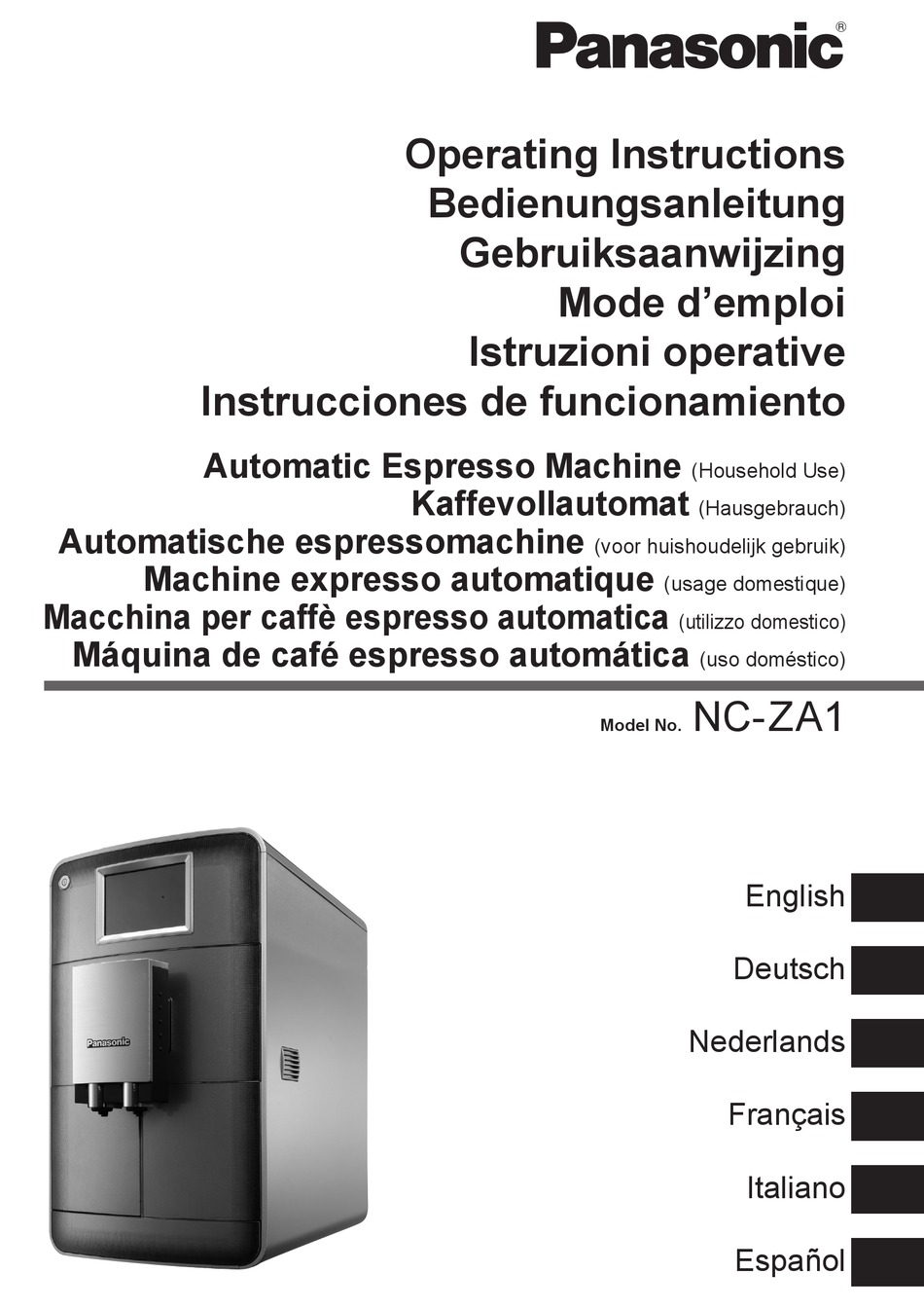 PANASONIC NCZA1 OPERATING INSTRUCTIONS MANUAL Pdf Download ManualsLib