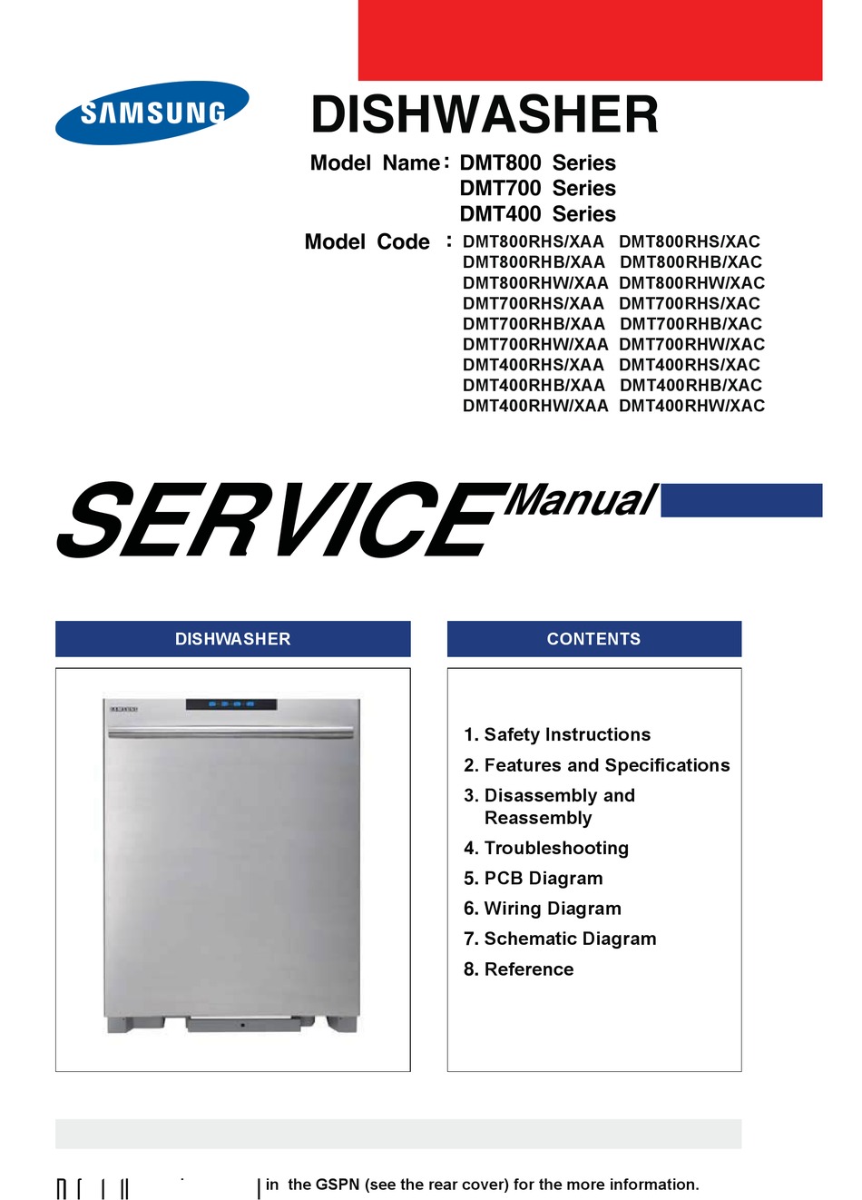 Samsung Dmt800 Series Service Manual