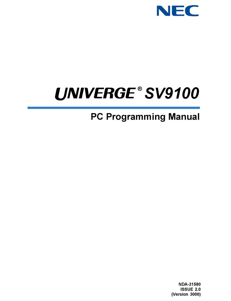 nec pc pro software download sv9100 version 5.0