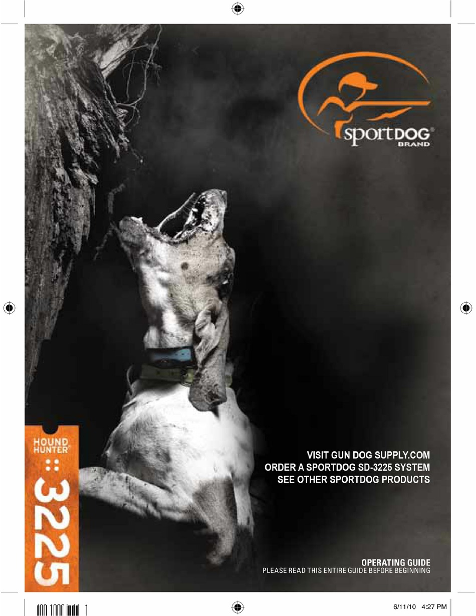 SPORTDOG HOUNDHUNTER 3225 OPERATING MANUAL Pdf Download ManualsLib
