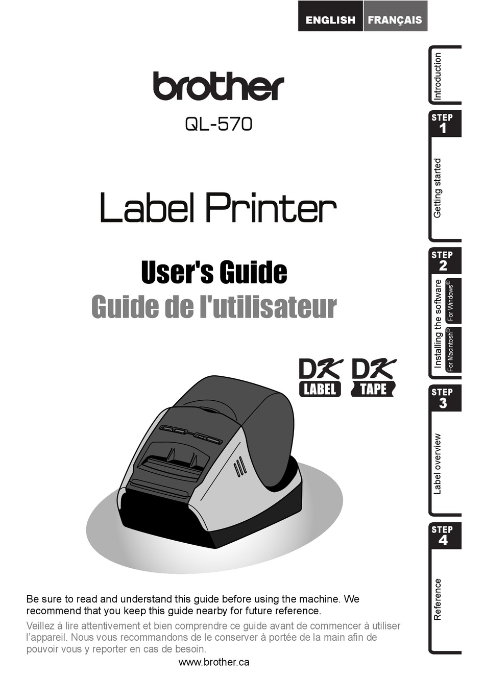 BROTHER QL570 USER MANUAL Pdf Download ManualsLib
