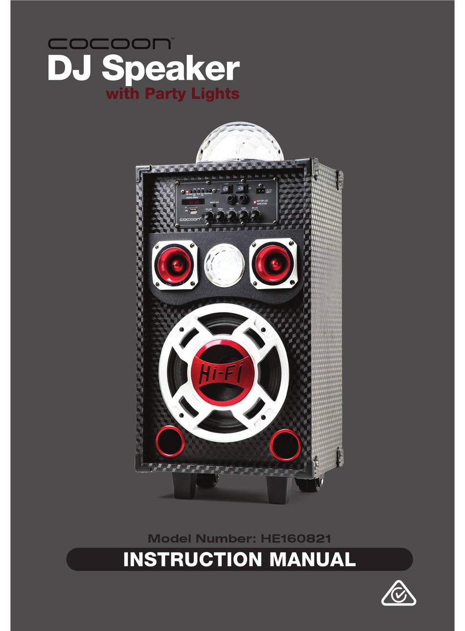 cocoon dj speaker with party lights