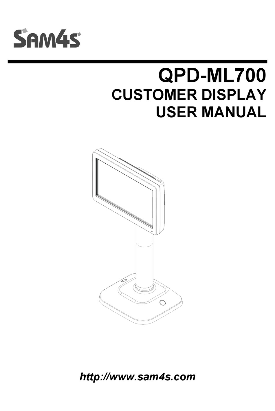 ML700 Sam4s ML700 Customer Display Screen 7 graphic LCD display 