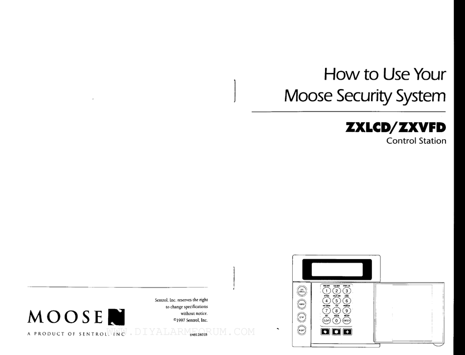 Moose Zxlcd User Manual Pdf Download Manualslib