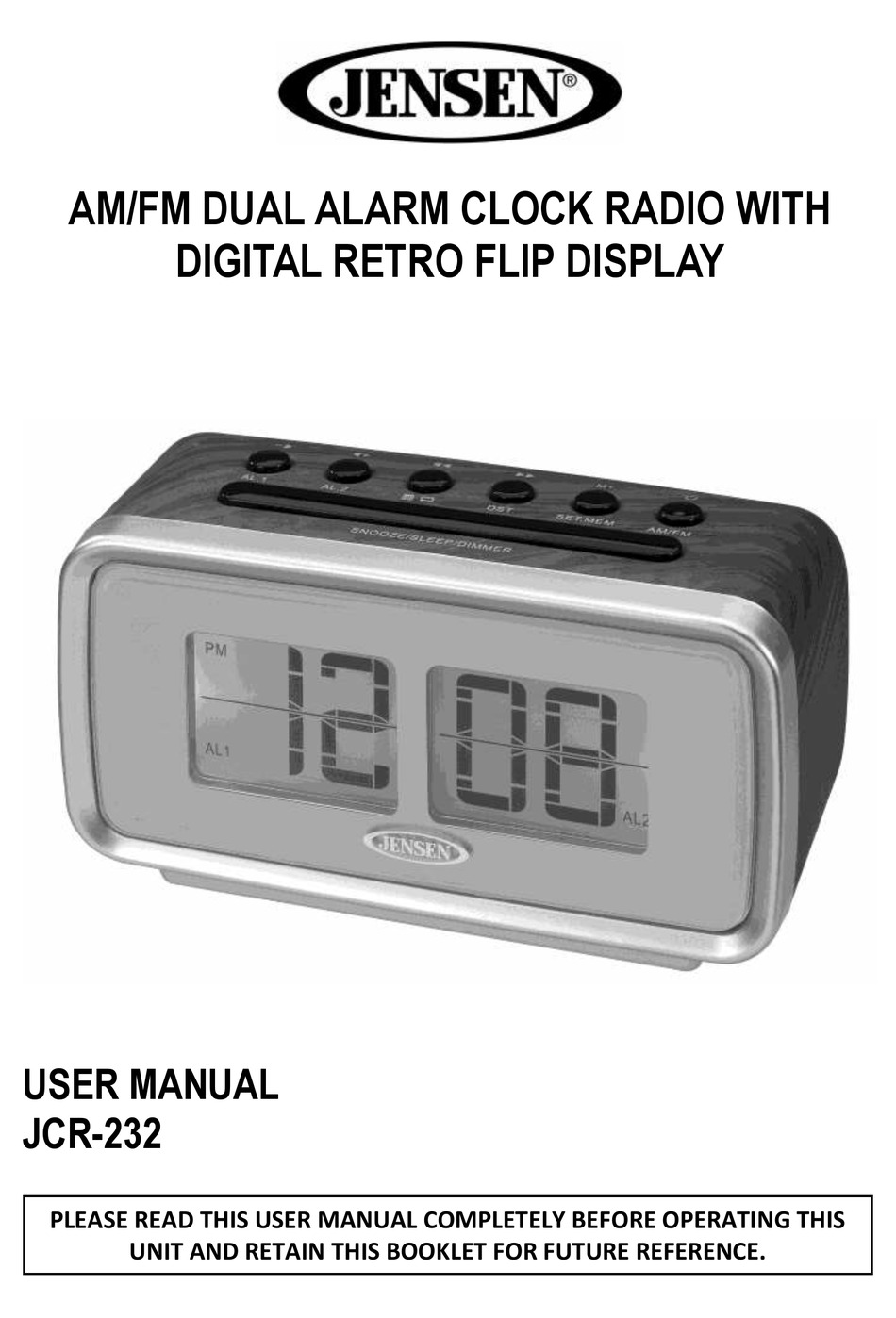 JENSEN JCR232 USER MANUAL Pdf Download ManualsLib