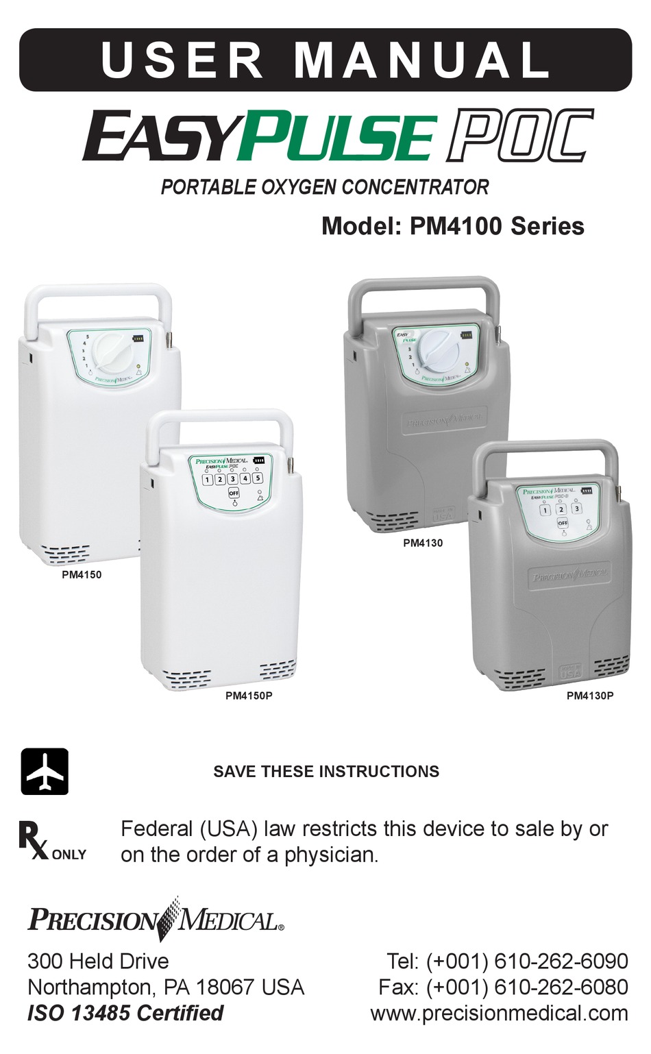 PRECISION MEDICAL EASY PULSE POC PM4100 SERIES USER MANUAL Pdf Download