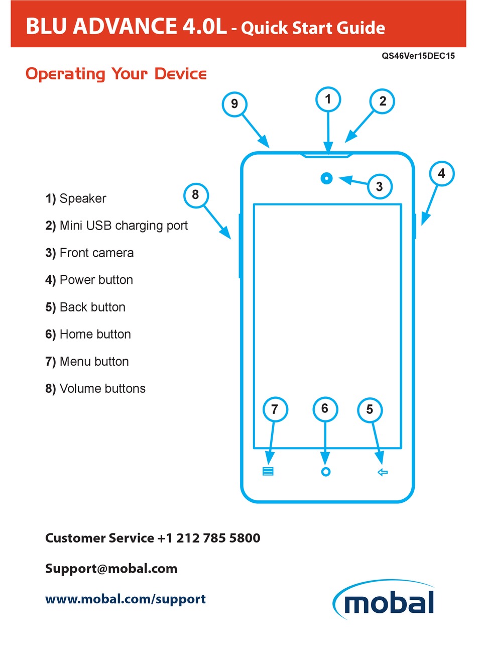 BLU ADVANCE 4.0L QUICK START MANUAL Pdf Download | ManualsLib
