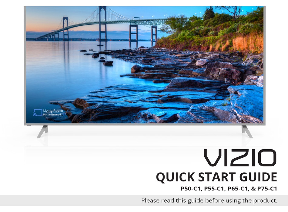 VIZIO P50-C1 QUICK START MANUAL Pdf Download | ManualsLib