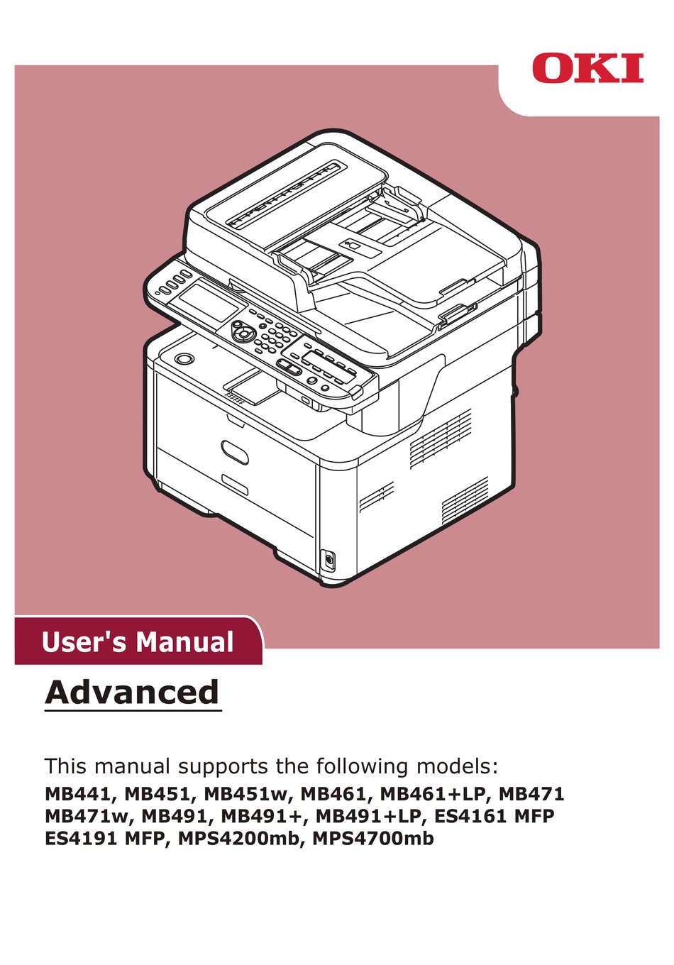 Oki Mb User Manual Pdf Download Manualslib