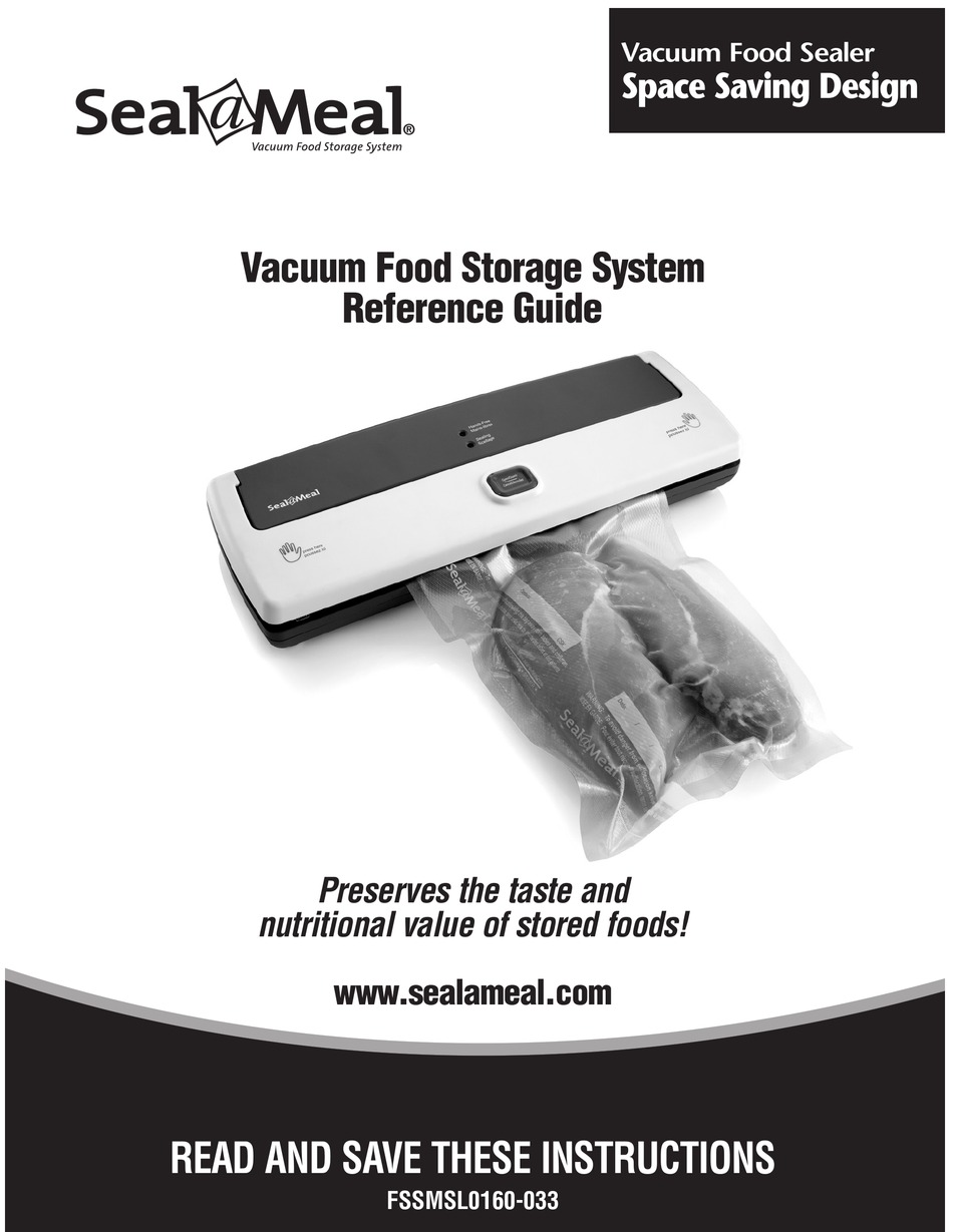 SEALAMEAL FSSMSL0160033 REFERENCE MANUAL Pdf Download ManualsLib