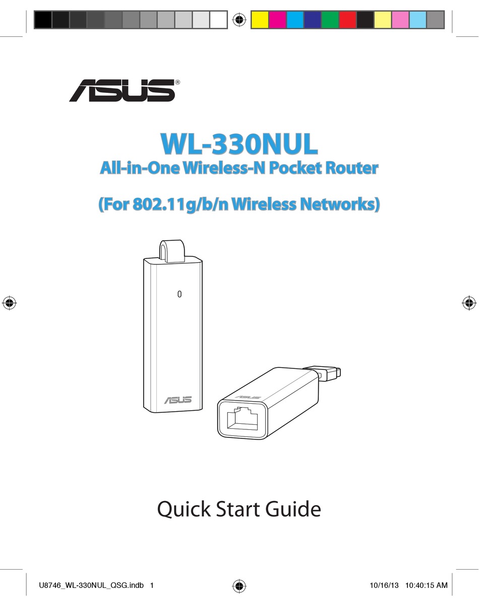 Asus wl 330nul настройка