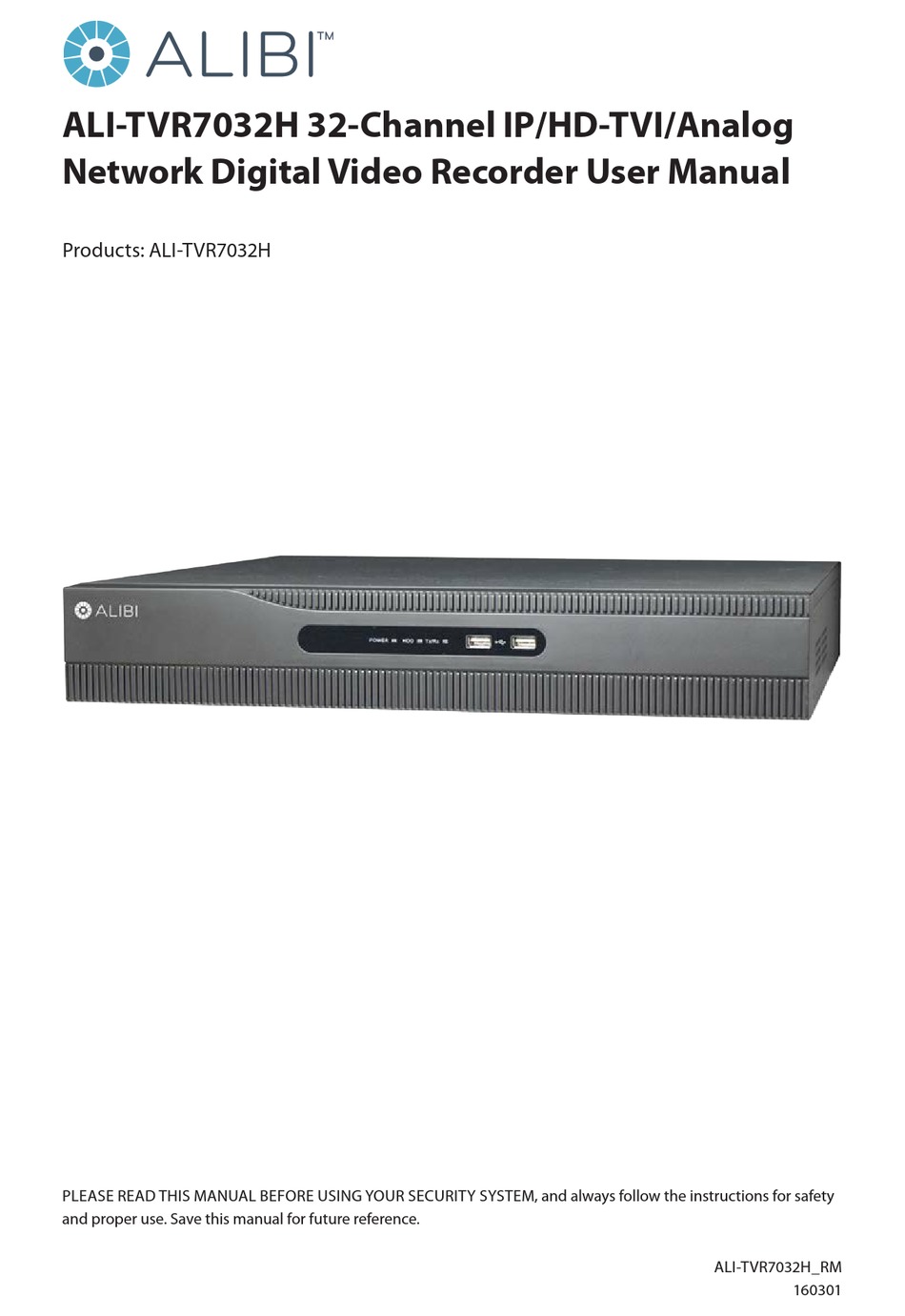 ALIBI ALITVR7032H USER MANUAL Pdf Download ManualsLib