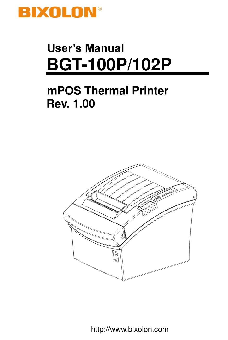 Bixolon Bgt 102p User Manual Pdf Download Manualslib