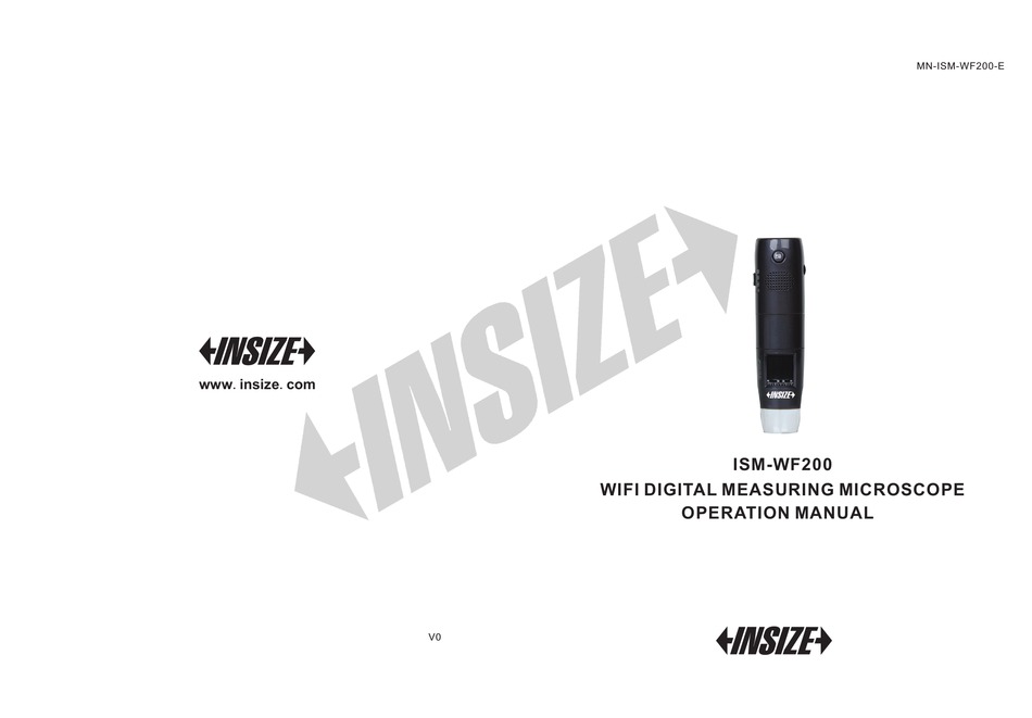 INSIZE ISM-WF200 OPERATION MANUAL Pdf Download | ManualsLib