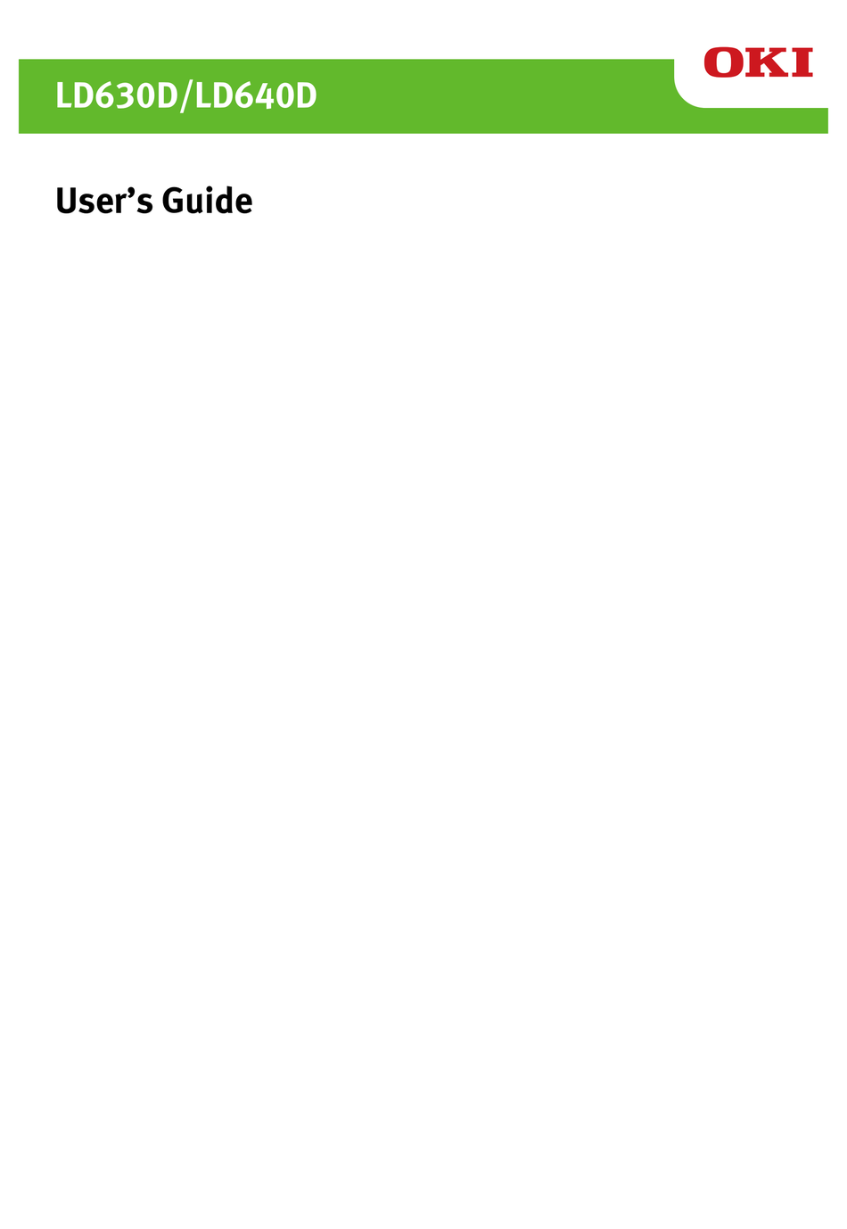 Oki Ld D User Manual Pdf Download Manualslib