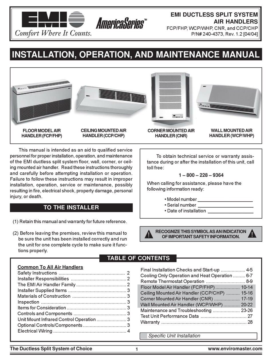 emi air handler