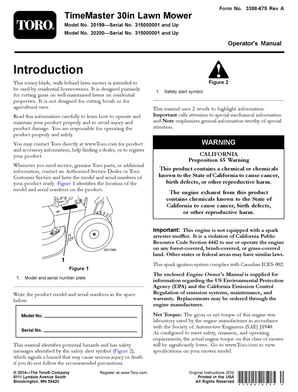 TORO 20199 OPERATION MANUAL Pdf Download | ManualsLib