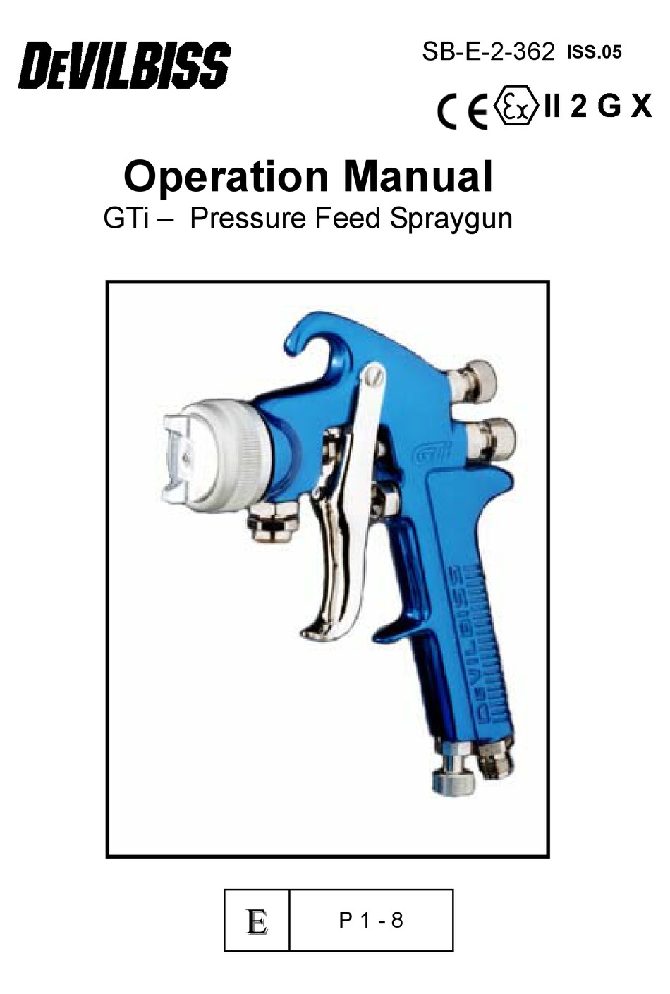 DEVILBISS GTI OPERATION MANUAL Pdf Download | ManualsLib