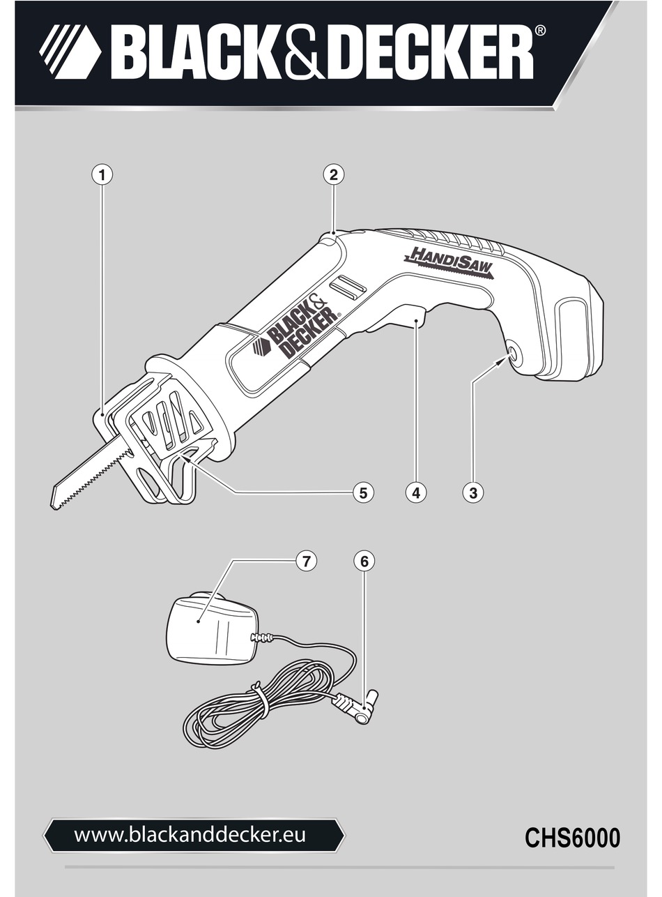BLACK & DECKER CHS6000 ORIGINAL INSTRUCTIONS MANUAL Pdf Download ManualsLib