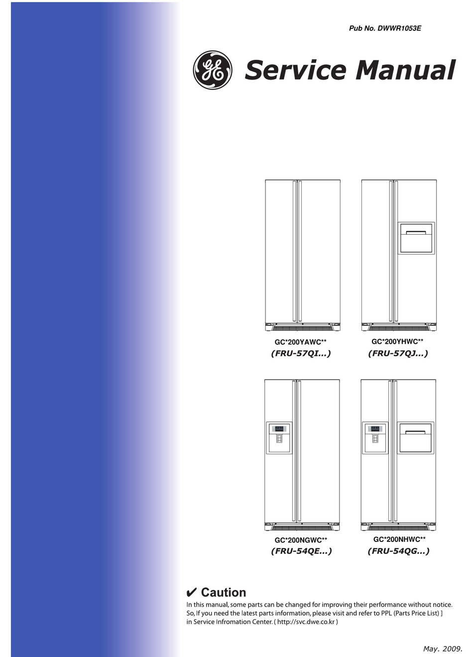 Ge Gcw200yawc Series Service Manual Pdf Download Manualslib