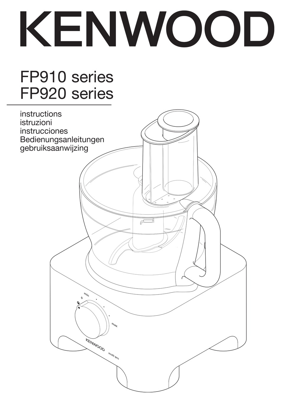 KENWOOD FP920 INSTRUCTIONS MANUAL Pdf Download | ManualsLib