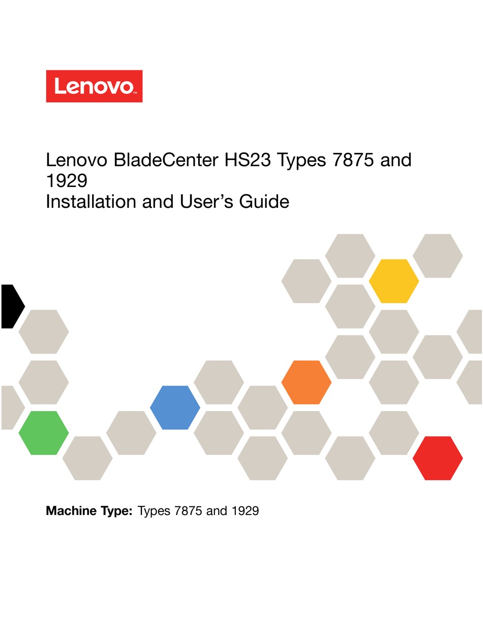 LENOVO HS23 INSTALLATION AND USER MANUAL Pdf Download ManualsLib