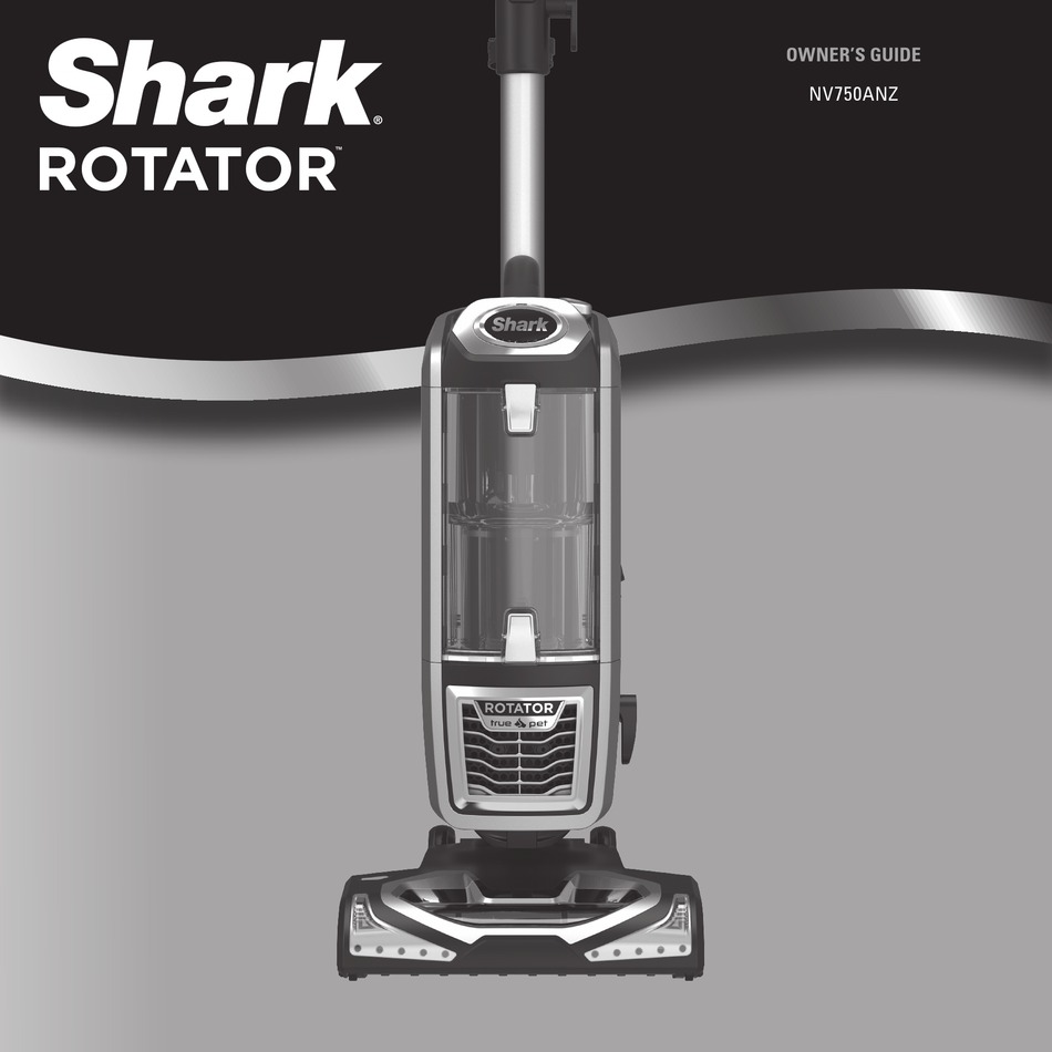 SHARK NV750ANZ OWNER'S MANUAL Pdf 