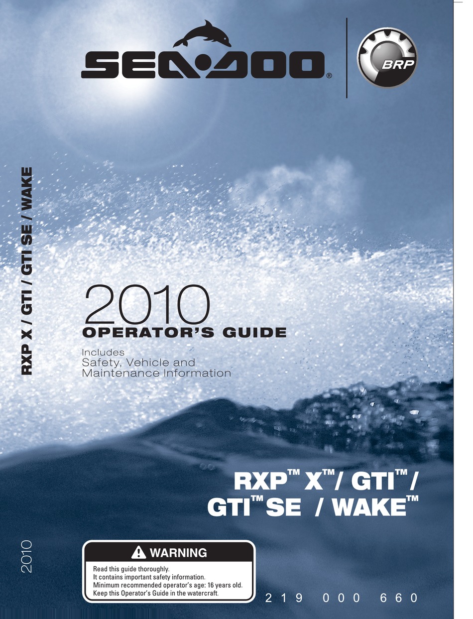 Sea-Doo 2018 GTX 155 Service Manual