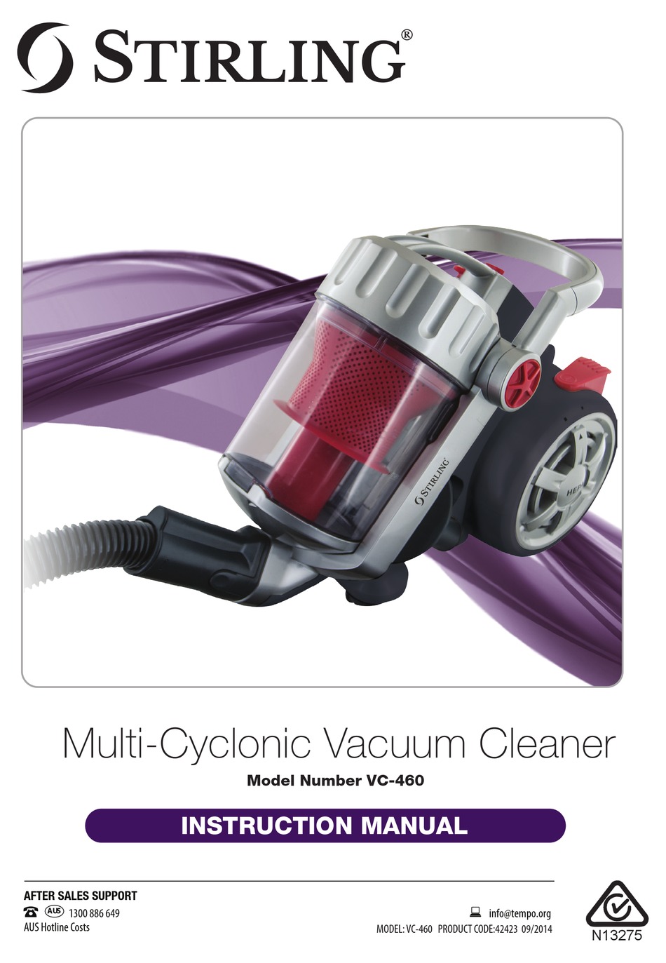 stirling bagless vacuum cleaner