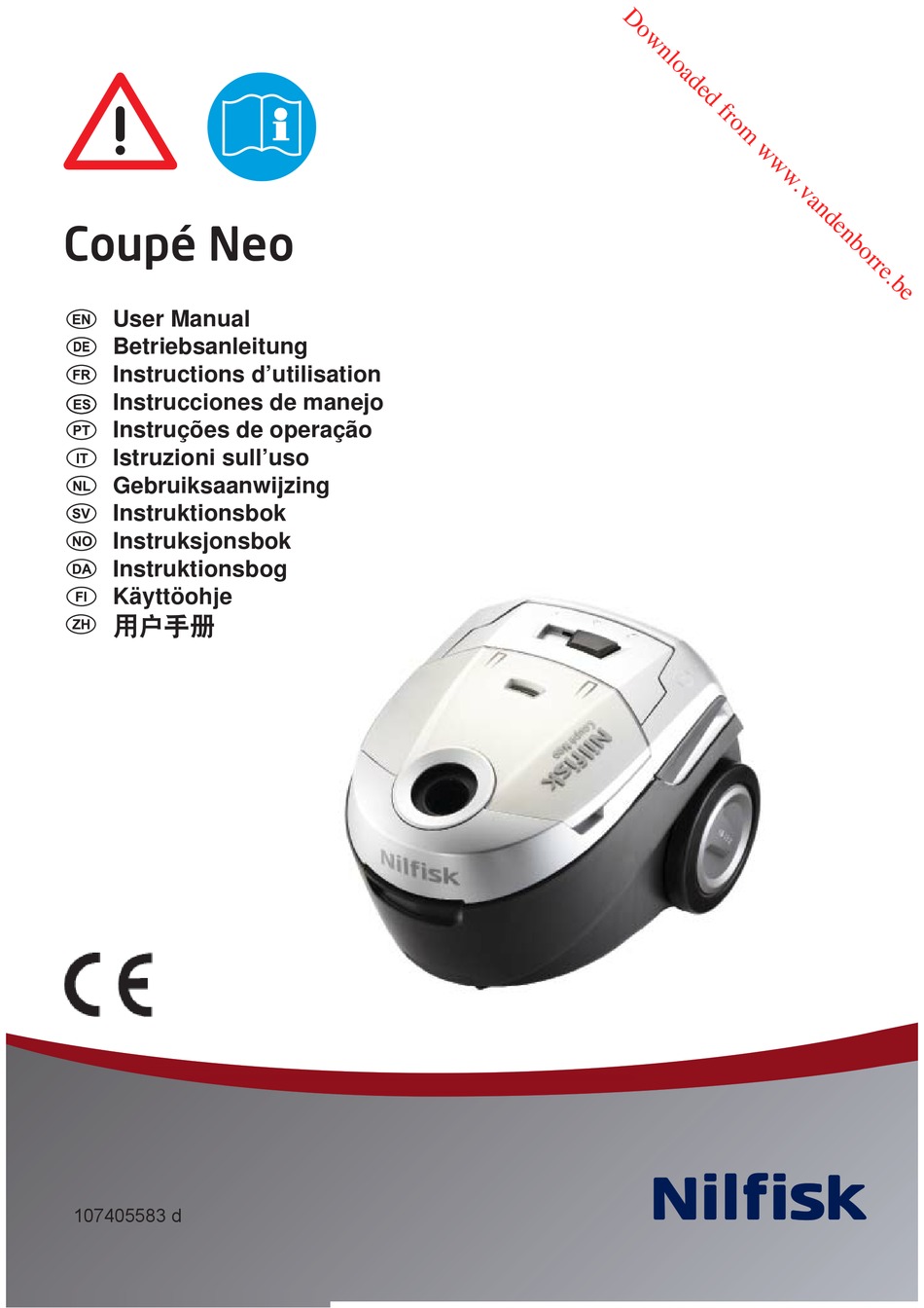 Nilfisk Advance Coupe Neo User Manual Pdf Download Manualslib