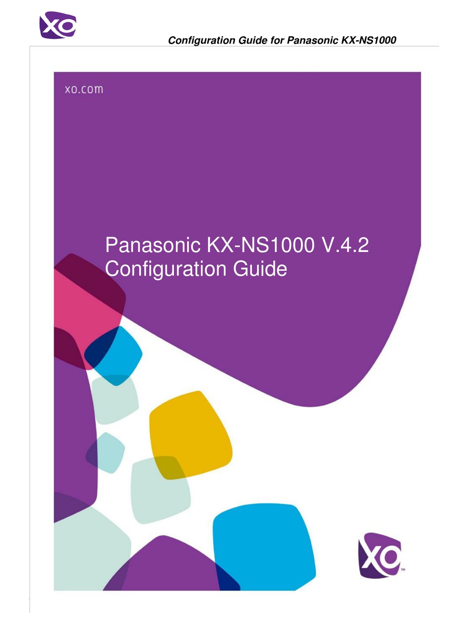 Panasonic Kx Ns1000 Configuration Manual Pdf Download Manualslib