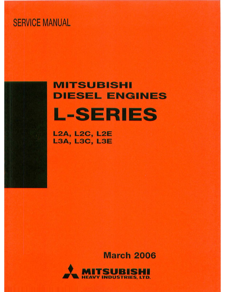 MITSUBISHI L2A SERVICE MANUAL Pdf Download | ManualsLib