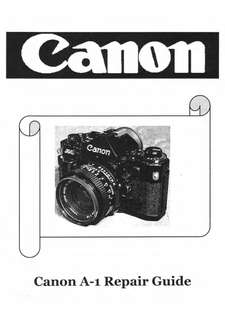 Original Canon A-1 manual de instrucciones 