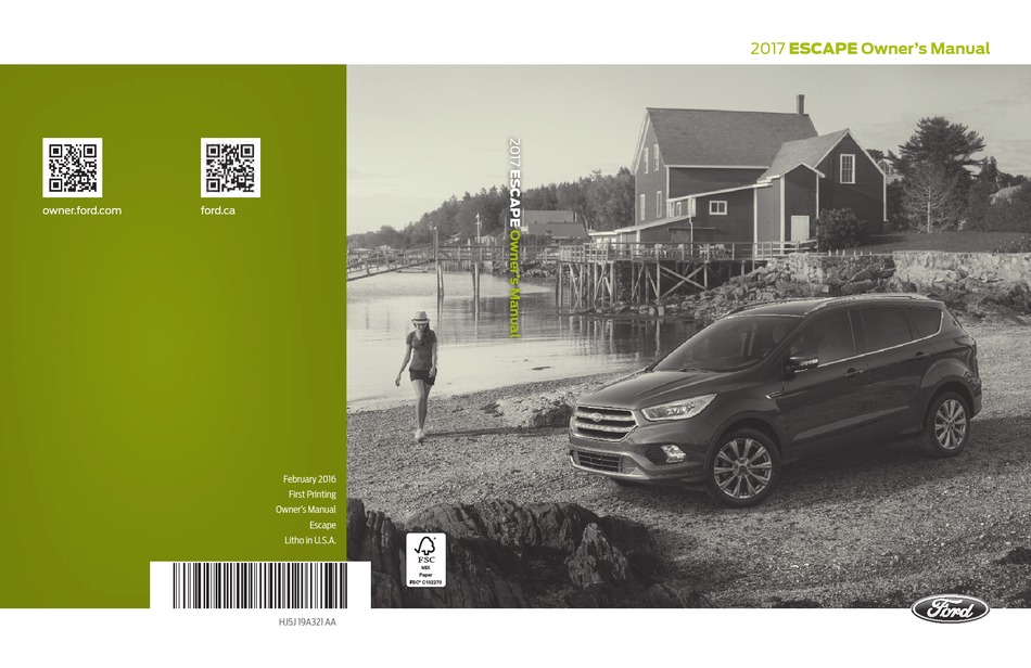 FORD ESCAPE 2017 OWNER'S MANUAL Pdf Download | ManualsLib