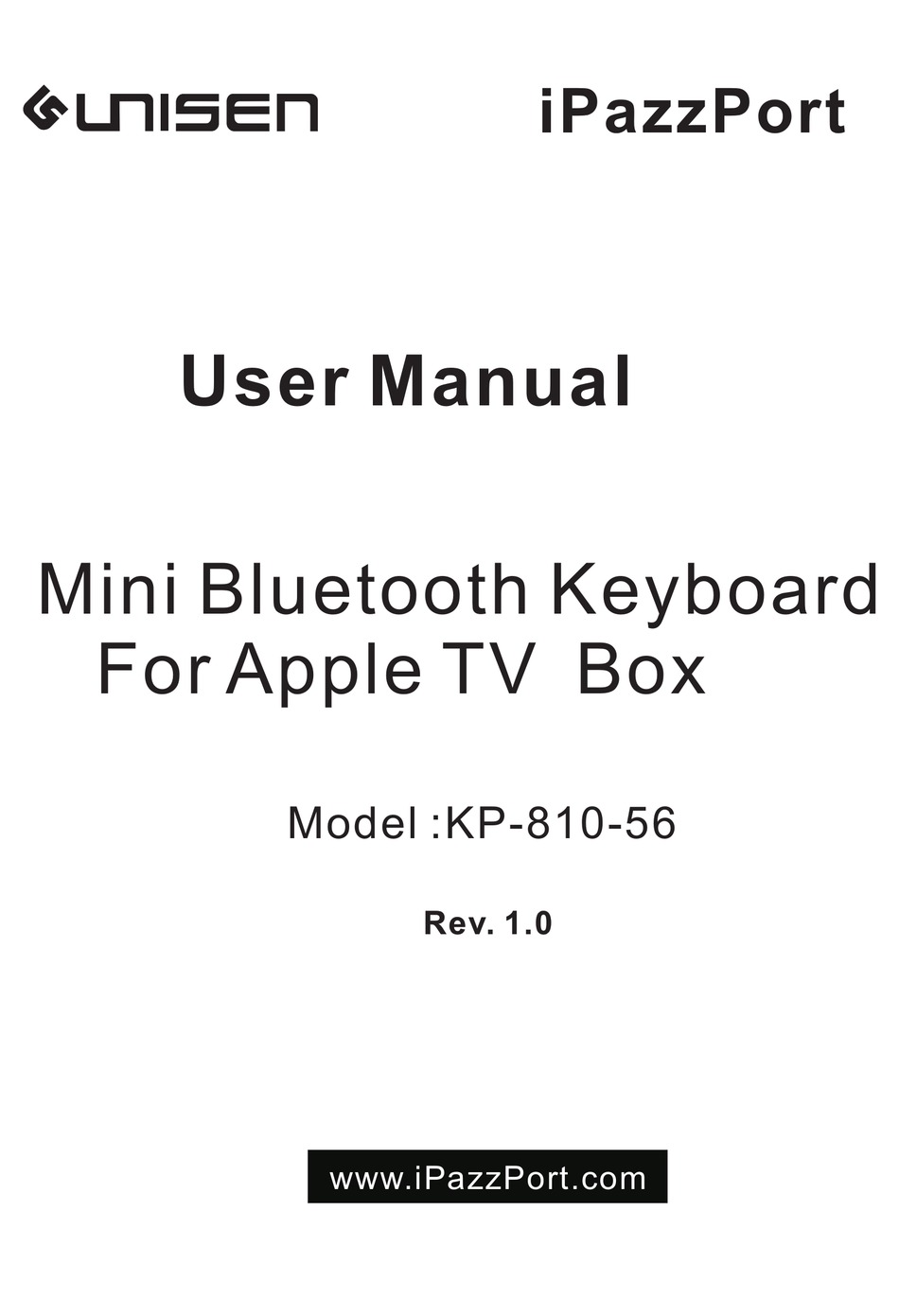 ipazzport bluetooth keyboard manual