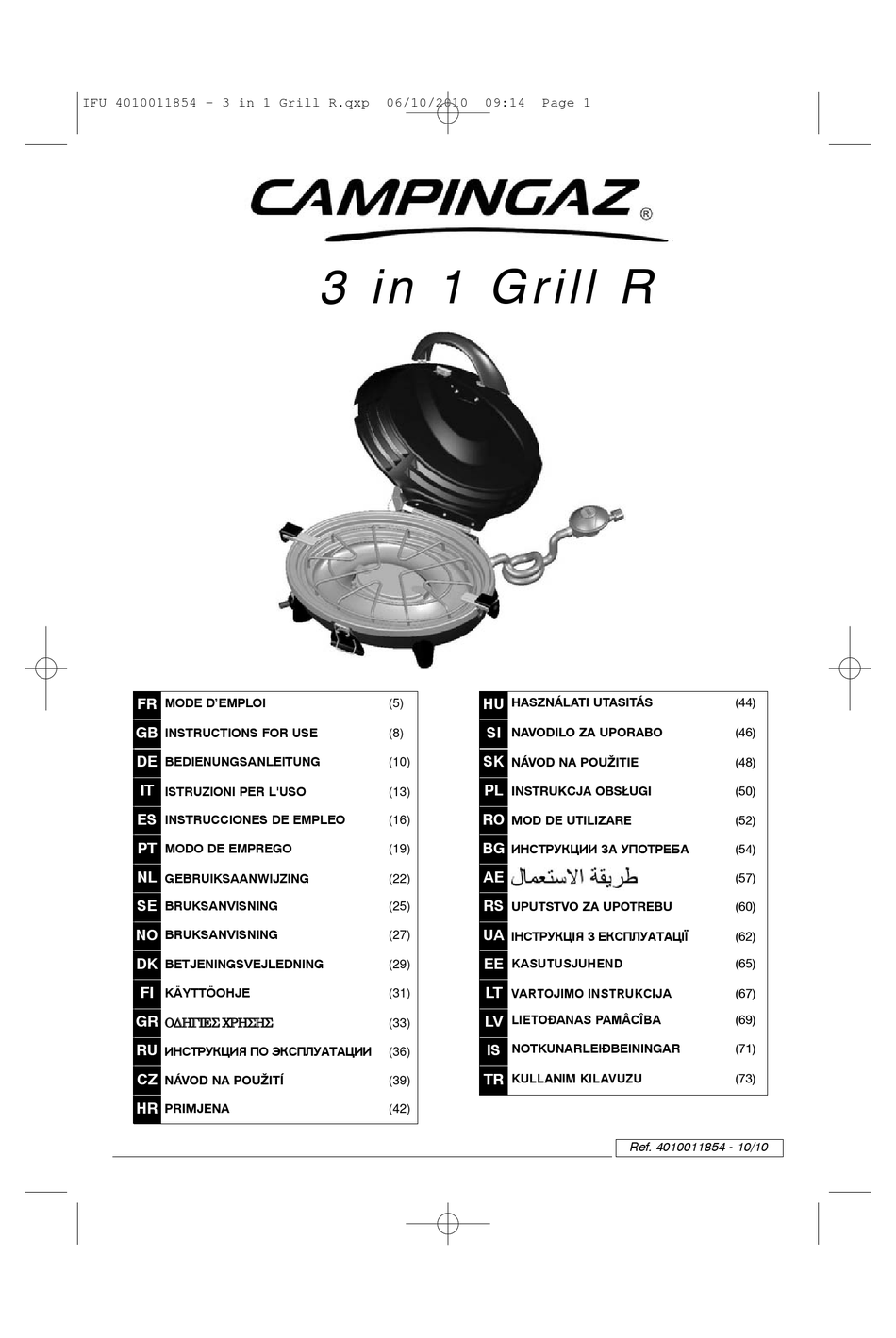 CAMPINGAZ GRILL R INSTRUCTIONS FOR USE MANUAL Pdf Download ManualsLib