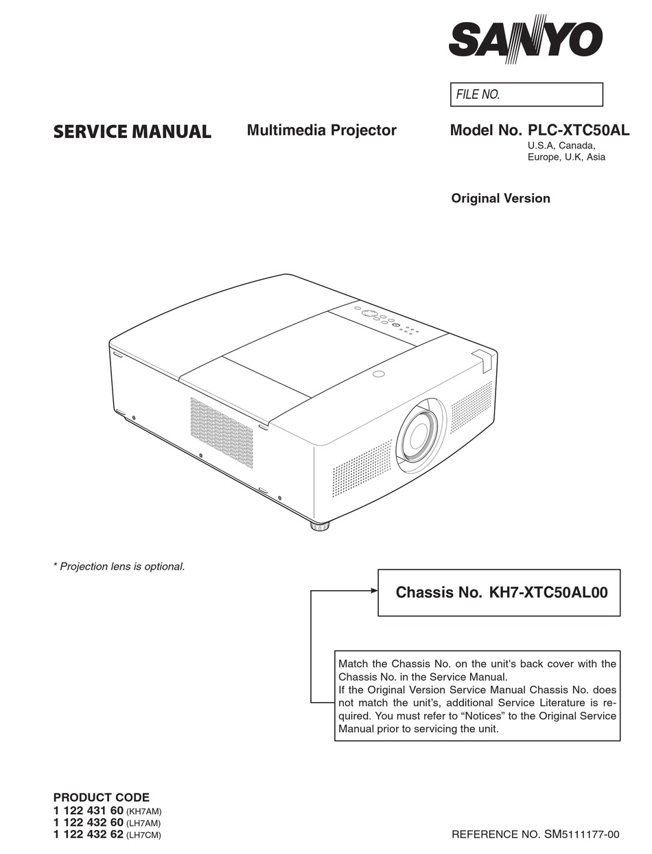 sanyo plc xtc50al