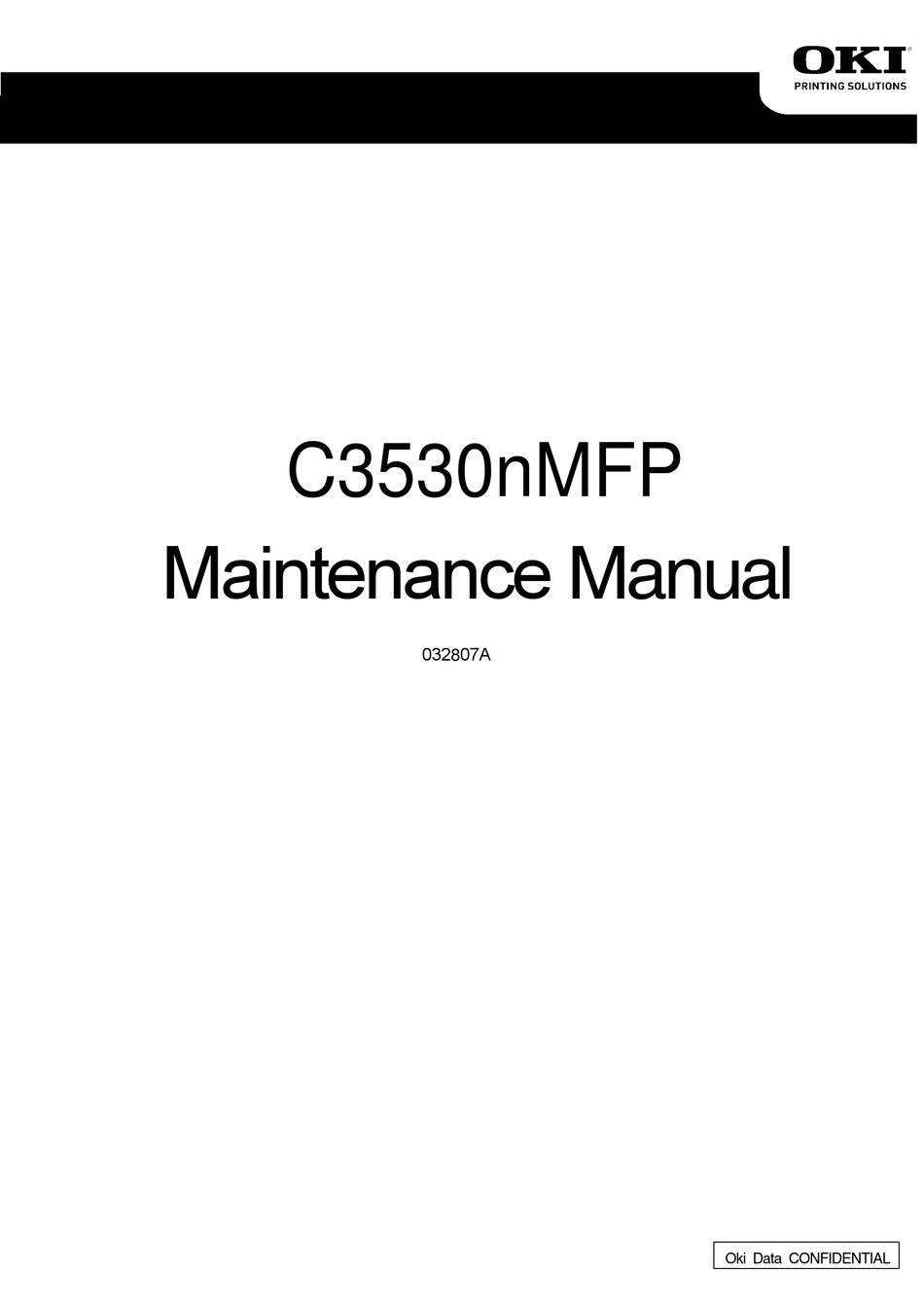 matchmaker Geography Dempsey OKI C3530NMFP MAINTENANCE MANUAL Pdf Download | ManualsLib